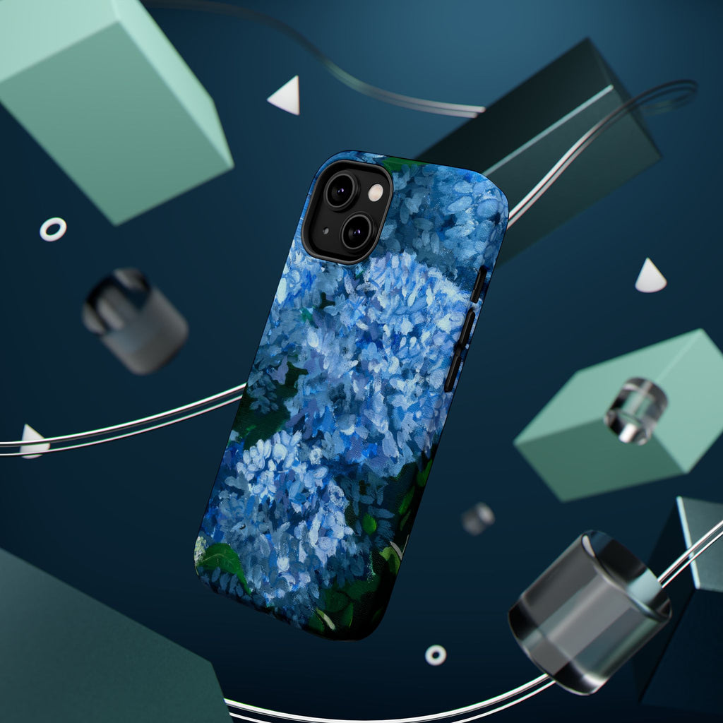 Blue Hydrangea Magnetic Impact-Resistant Phone Case