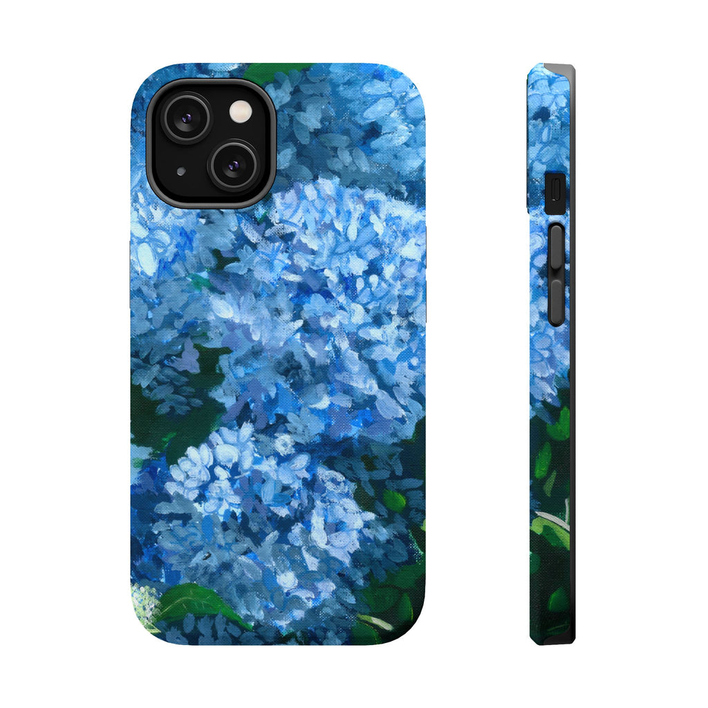 Blue Hydrangea Magnetic Impact-Resistant Phone Case
