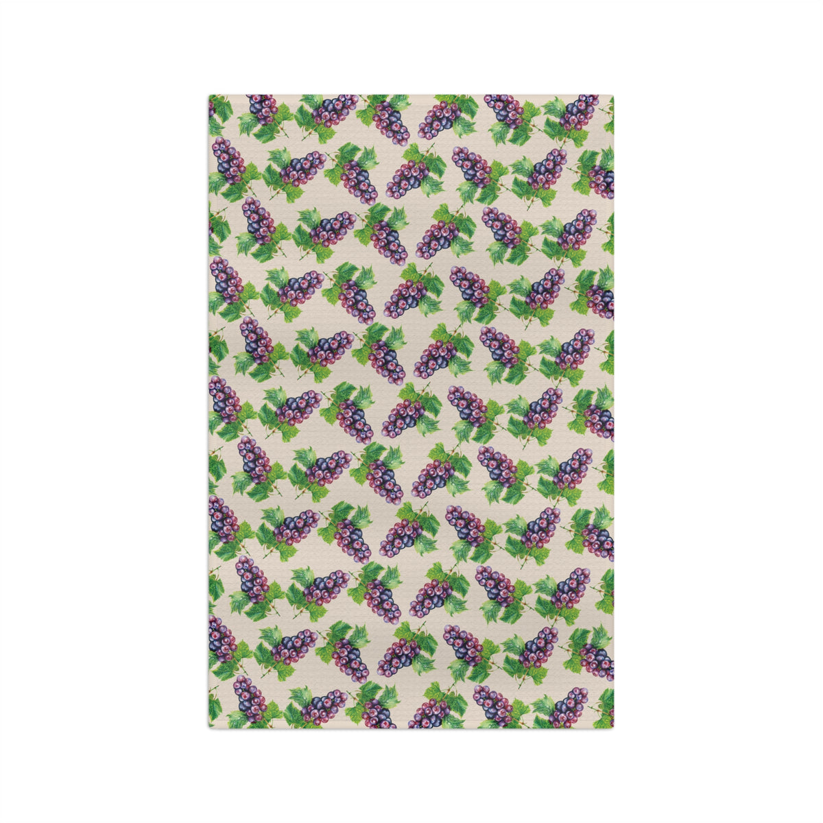 Microfiber Grape Pattern Tea Towel — Vintage Vineyard Kitchen Towels
