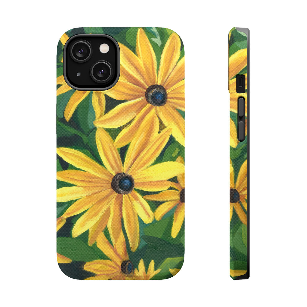 Floral Black-Eyed Susan Magnetic Impact Phone Case