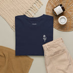 Skeleton Rose Pocket Tee — Cotton T‑Shirt