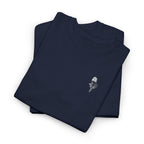 Skeleton Rose Pocket Tee — Cotton T‑Shirt
