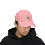 Embroidered Single Rose Dad Cap – Minimal Floral Baseball Hat