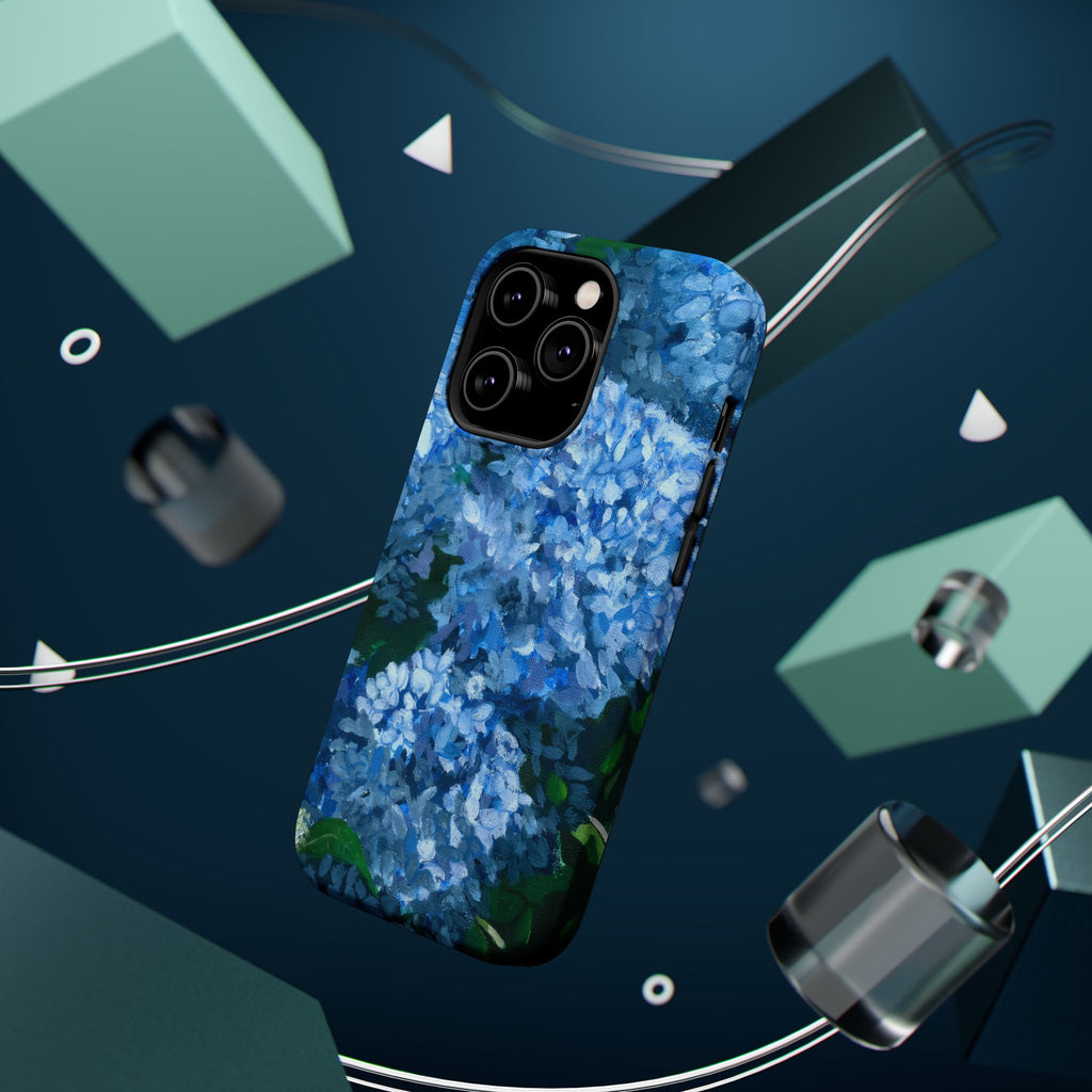 Blue Hydrangea Magnetic Impact-Resistant Phone Case